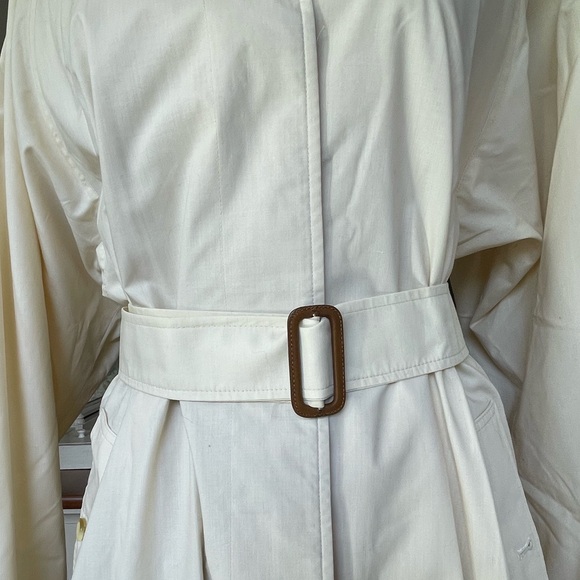Burberry tan trench coat size 12 XX long No lining - Picture 6 of 14